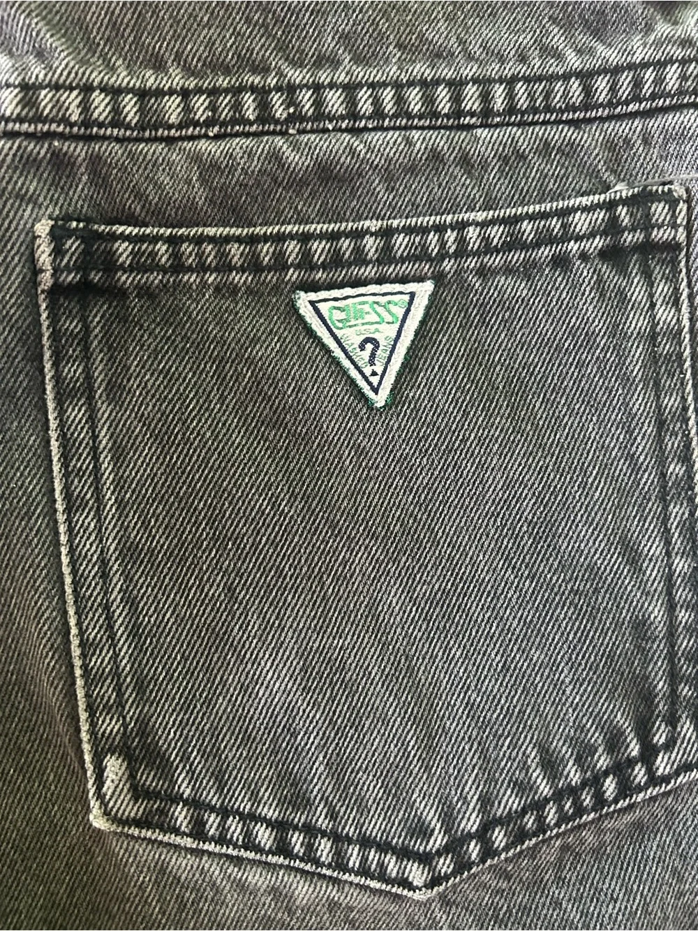 Vintage Guess Georges Marciano USA Black Acid Wash Mom Jeans Size 4 27.5 Waist